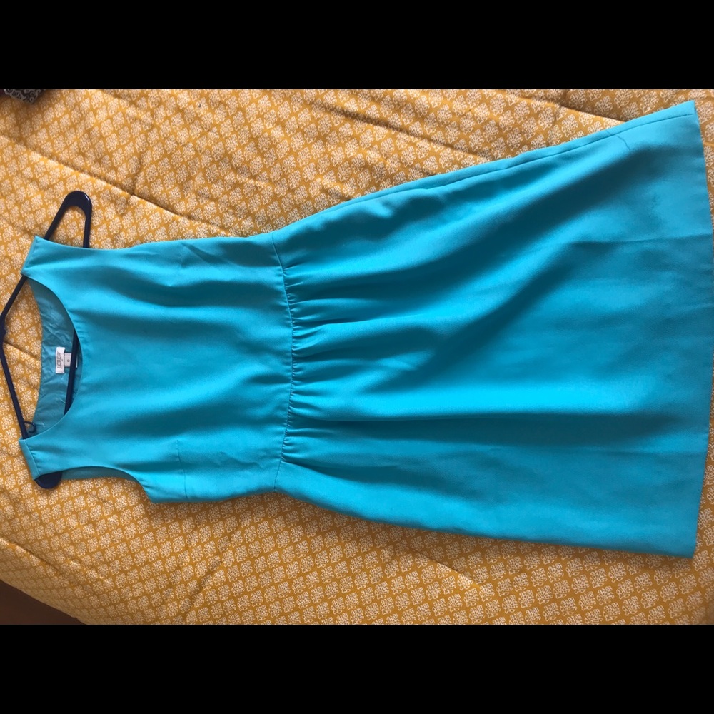 Teal Jcrew dress